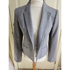 Andre Barreau Grey Wool Blend Blazer. 1 Front Button Size 8